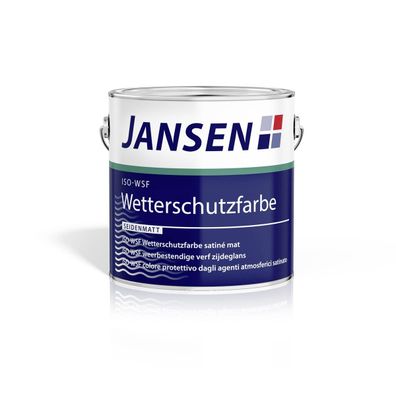 Jansen ISO-WSF Wetterschutzfarbe 2,5 Liter weiß
