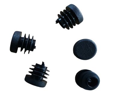 50 Lamellenstopfen Schwarz Ø aussen 18 mm - WS 0,8 bis 2,5 mm - Rundrohrstopfen