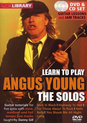 Learn To Play Angus Young - The Solos CD-Pack Lick Library