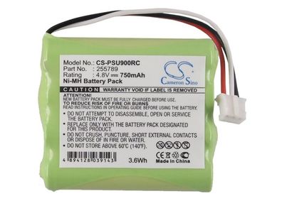 Ersatzakku - CS-PSU900RC - Philips 255789 / Pronto Pro 900 - 4,8 Volt 750mAh Ni-MH