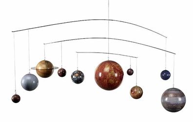 Mobile als Sonnensystem mit 10 Planeten