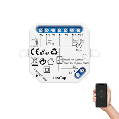 Tuya smart wifi jalousie vorhangschalter, rollladen alexa sprachsteuerung