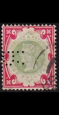 England GREAT Britain [1900] MiNr 0101 ( O/ used ) [03] Firmenlochung perfin