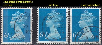 England GREAT Britain [1974] MiNr 0658 ex ( O/ used ) [01] Machin Spezial 6,5p blau
