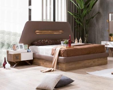 Betten Schlafzimmer Holz Modern Bettrahmen Neu Bett Design Luxus Doppel Möbel