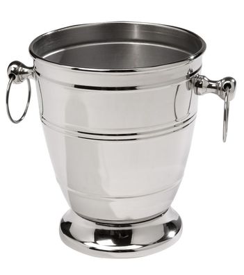 Sektkühler Weinkühler Flaschenkühler Metall vernickelt 25cm champagne bucket