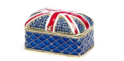 Schmuckschatulle Englische Flagge Pillendose England Schmuckdose jewelry