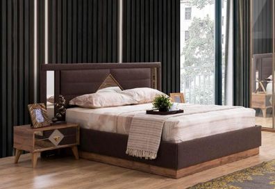 Bett Luxus Betten Holz Bettrahmen Design Modern Bettgestelle Doppelbett Möbel