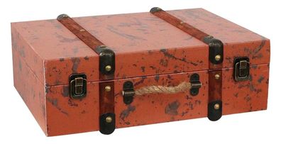 Koffer Holzkoffer Holz Nostalgie Antik-Stil Oldtimer Kiste 38cm Vintage