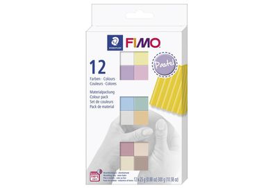Staedtler Modelliermasse Fimo soft 12er sort. Pastel
