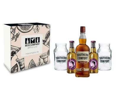 Southern Comfort Set Whiskey 0,7l (35% Vol) + 2x Ginger Ale 200ml + 2x Longdrinkglas
