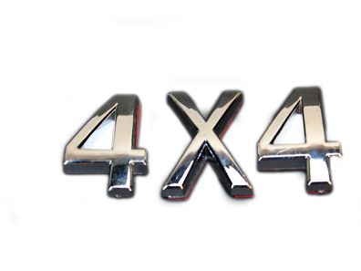 Emblem Zierschild "4x4" 3D Arial Chromoptik zum Aufkleben