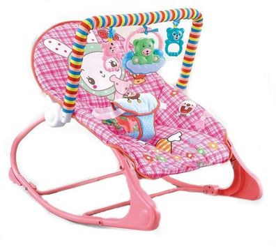 Babywippe - Schaukelstuhl - Hase - Rosa