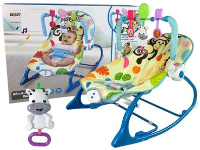 Babywippe - Wachsen mit Vibration - und Musik - Zebra