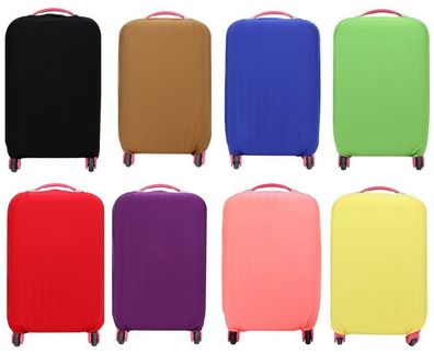 Farbiger Kofferbezug elastische Kofferhülle Reise Koffer Schutz Bezug Hülle