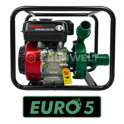 Weima WMQBL65-55 7 PS 196 cc 2" Wasserpumpe Kreiselpumpe Tröpfchenbewässerung EURO 5