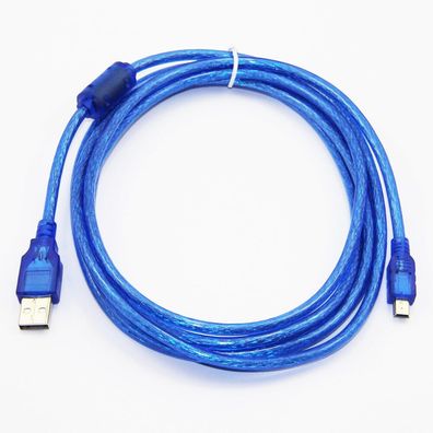 Mini Typ A Stecker 5pin USB Kabel Folie + Geflochtene Abschirmung