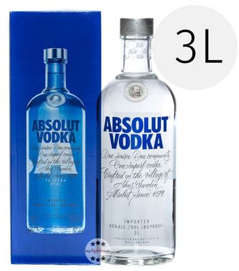 Absolut Vodka 3L (40 % vol., 3,0 Liter) (40 % vol., hide)