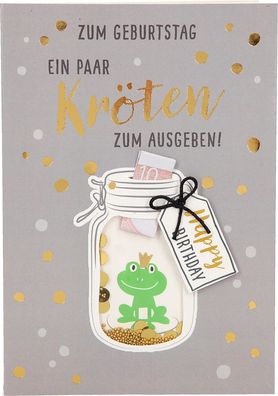 100% Glitzer Geburtstagskarte Anlasskarte Klappkarte10496-015: Zum Geburtstag ein paa