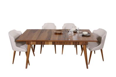 Tische Holztisch Metall Tisch Luxus Esstische Italienische Design Möbel Holz Neu