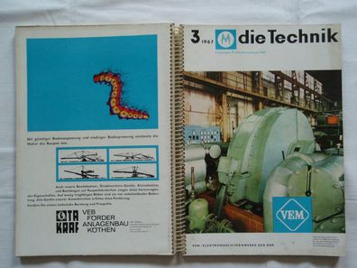 die Technik 1967 , DDR Sonderheft Leipziger Frühjahrs Messe, Reklame Werbung VEB