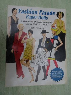 Tom Tierney Fashion Parade 1960-2000 Paper Dolls Ankleidefiguren Heft (C) 2002