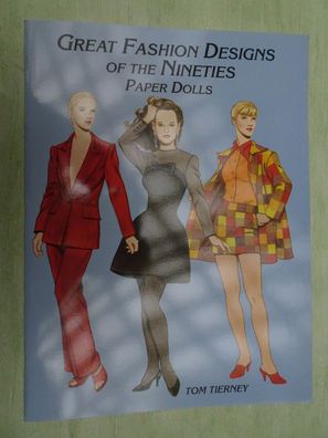 Tom Tierney Great Fashion Designs 1990 Paper Dolls Ankleidefiguren Heft (C) 2001