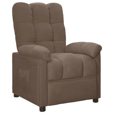 vidaXL Relaxsessel Taupe Stoff