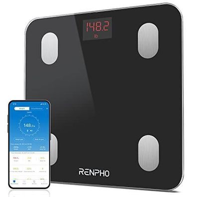 RENPHO Körperfettwaage Bluetooth Personenwaage App Körperfett BMI Gewicht Muskel