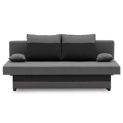 Couch SONY mit Schlaffunktion BEST! KLEINE Sofa mit Bettkasten und Kissen