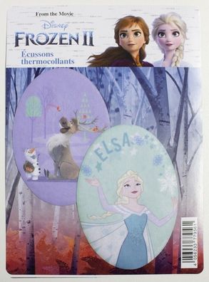 Disney Die Eiskönigin II Olaf Sven Elsa Bügelbilder, Patches, Frozen 2er Set