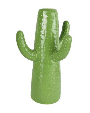 Kaktus Vase XL Keramikvase Cactus Porzellan Figur Dekovase Blumenvase Kaktusvas