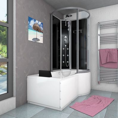Kombination Badewanne Dusche K50-L30-ALL Duschtempel 170x100 cm