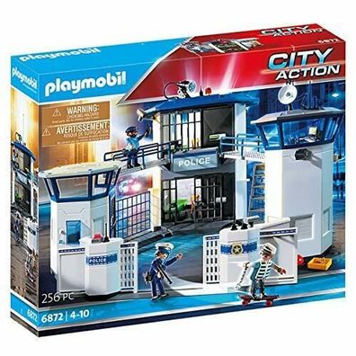Playmobil City Action 6872 Polizei-Kommandozentrale mit Gefängnis und Figuren
