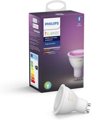 Philips Hue White & Color Ambiance GU10 LED Lampe Einzelpack, dimmbar Neu