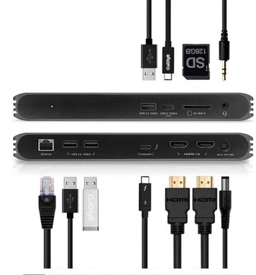 CalDigit USB-C HDMI yuvasi (VK) + 0,7 m TBT3 kablosu