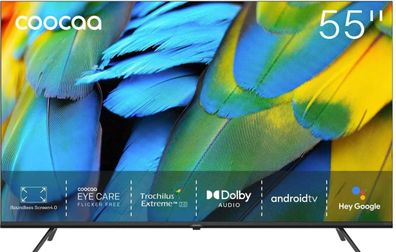 Coocaa 55S5G Smart TV Fernseher 55 Zoll Android TV 4K UHD Direct LED Triple Tune