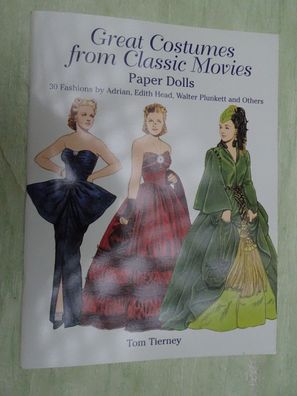 Tom Tierney Great Costumes Classic Movies Paper Dolls Ankleidefiguren Heft (C) 2003