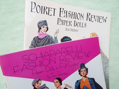 Tom Tierney Poiret Schiaparelli Fashion Review Paper Dolls Ankleidefiguren -Auswahl