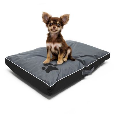 Hundekissen XL Outdoor schwarz Hundebett Haustierkissen Tierkissen Hund Bett