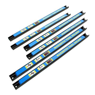 Wiltec Magnetleiste 6er Set 46cm Werkzeughalter Werkstatt Schiene Wandhalterung