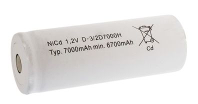 Mexcel Akku 3/2 D 1,2V / 7000mAh NS7000FH Hochtemperatur