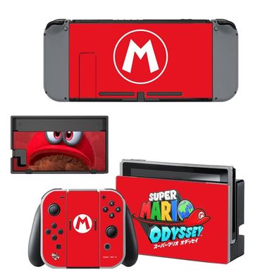 Super Mario-Bildschirm Hautschutz Aufkleber für Nintendo Switch, NS Konsole