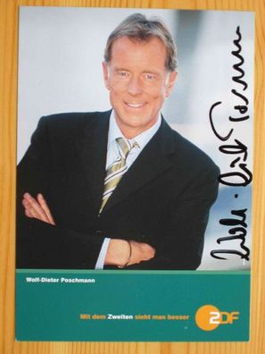 ZDF Fernsehmoderator Wolf-Dieter Poschmann - handsigniertes Autogramm!!!