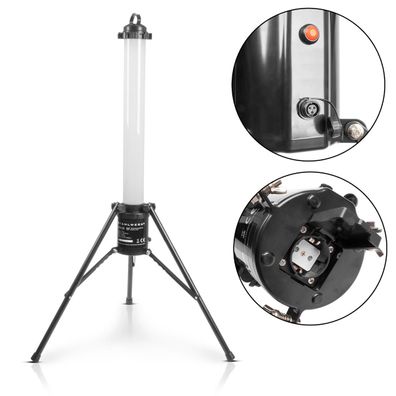 Stahlwerk LED Standleuchte 6.000 lm 65 W 360° Tower Baustrahler Arbeitsleuchte