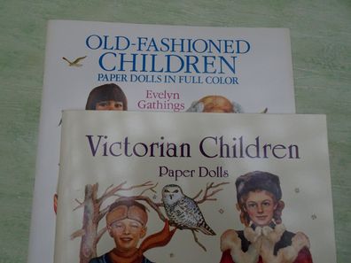 Evelyn Gathings Victorian Old fashioned Children Paper Dolls Ankleidefiguren -Auswahl