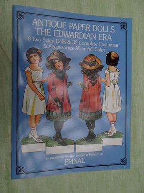 Antique Paper Dolls Edwardian Era Pellerin Epinal (C) 1975 Ankleidefiguren