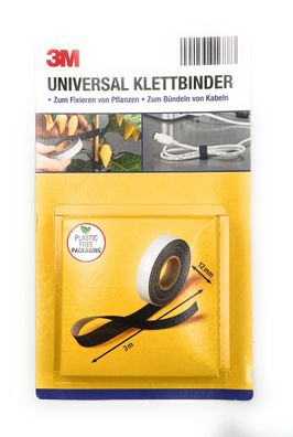 3M Universal Klettbinder 12mm x 3m Klettband Innen Außen Stark Binder(1,66€/ lfm)