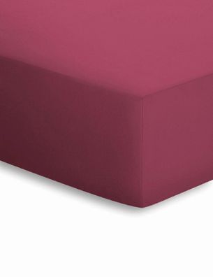 Adam Matheis Schlafgut Jersey-Elasthan Spannbetttuch 160x220 cm Farbe 550 Bordeaux