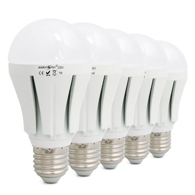 5 Stück E27 LED Lampe Bulb 7W